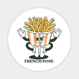 Retro French Pose Magnet